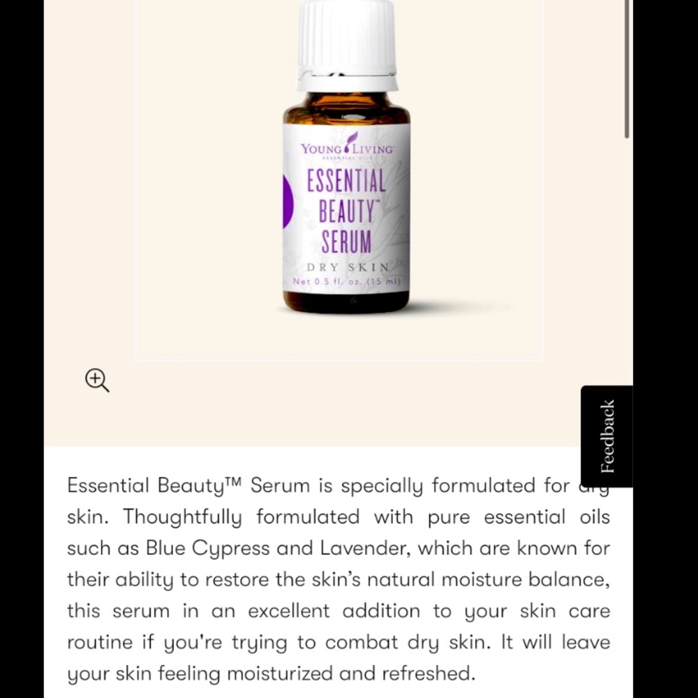 Young living essential beauty serum
